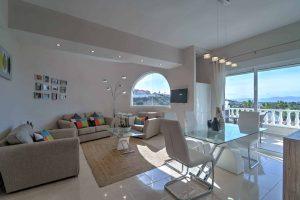 interior real estate photography shot with costa blanca view